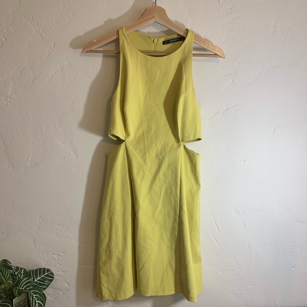 Yellow Zara dress